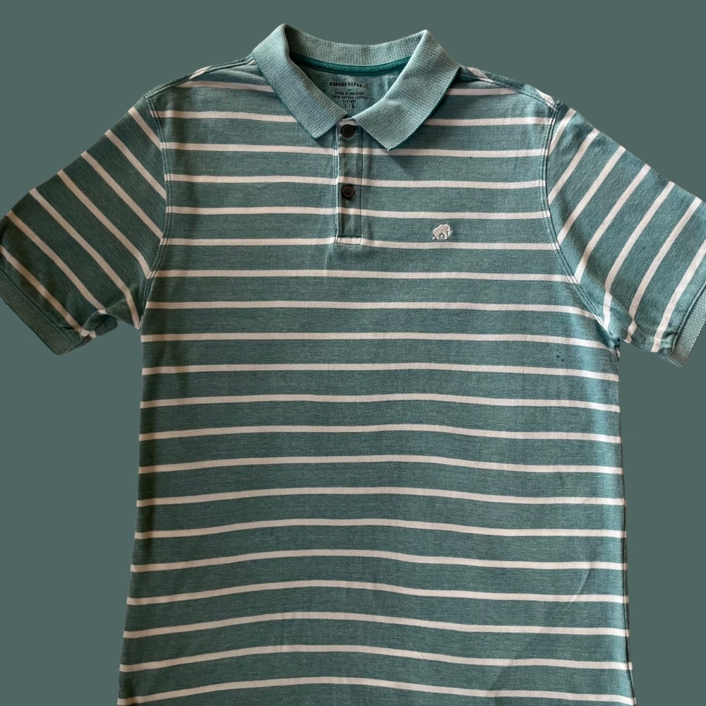 Banana Republic Turquoise striped shirt